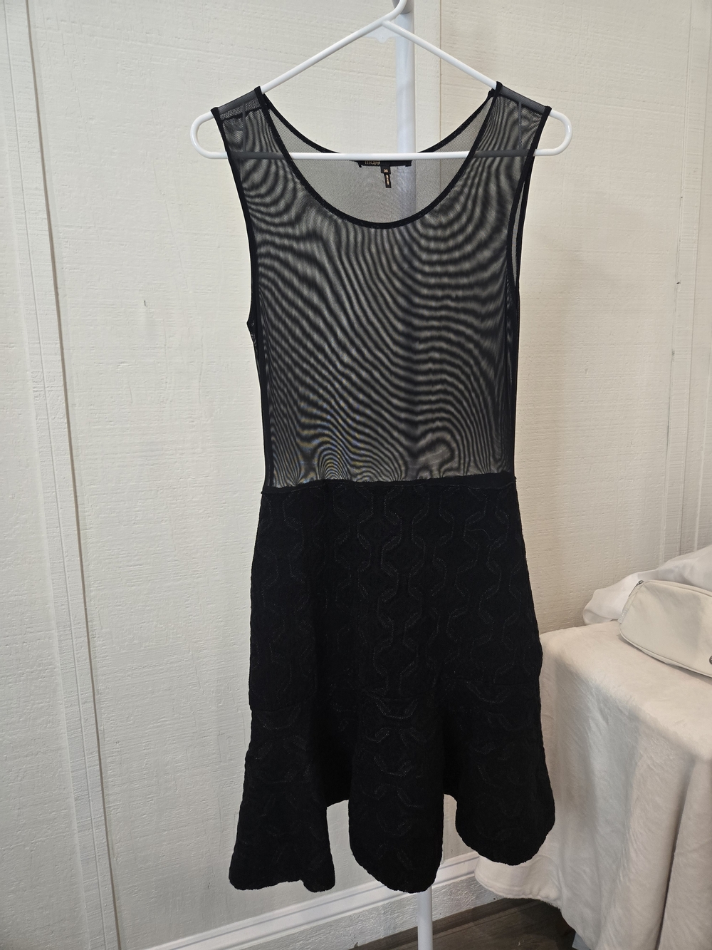 Maje Reveria Dress (Sheer Top/Skirt Only) Sz 36 - NWOT